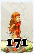 Um personagem do jogo Dofus, Iop-Ar, de nivel 171