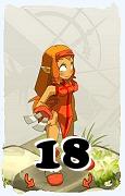 A Dofus character, Rogue-Air, by level 18