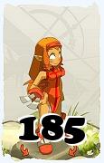 Um personagem do jogo Dofus, Iop-Ar, de nivel 185