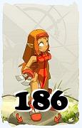 Um personagem do jogo Dofus, Iop-Ar, de nivel 186