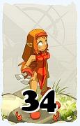 A Dofus character, Iop-Air, by level 34