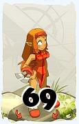 Um personagem do jogo Dofus, Iop-Ar, de nivel 69