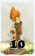 Um personagem do jogo Dofus, Iop-Ar, de nivel 10