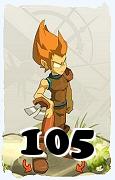 Um personagem do jogo Dofus, Iop-Ar, de nivel 105