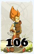 Um personagem do jogo Dofus, Iop-Ar, de nivel 106