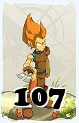 Um personagem do jogo Dofus, Iop-Ar, de nivel 107