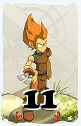 Um personagem do jogo Dofus, Iop-Ar, de nivel 11