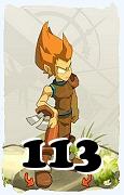 Um personagem do jogo Dofus, Iop-Ar, de nivel 113