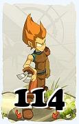 Um personagem do jogo Dofus, Iop-Ar, de nivel 114