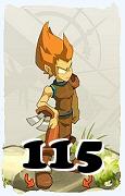 Um personagem do jogo Dofus, Iop-Ar, de nivel 115