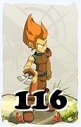 Um personagem do jogo Dofus, Sacrier-Ar, de nivel 116