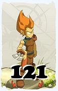 Um personagem do jogo Dofus, Iop-Ar, de nivel 121