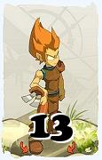 Um personagem do jogo Dofus, Iop-Ar, de nivel 13