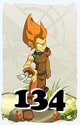 Um personagem do jogo Dofus, Iop-Ar, de nivel 134