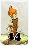 Um personagem do jogo Dofus, Iop-Ar, de nivel 14