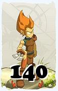 Um personagem do jogo Dofus, Iop-Ar, de nivel 140