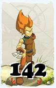 Um personagem do jogo Dofus, Iop-Ar, de nivel 142