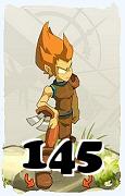 Um personagem do jogo Dofus, Iop-Ar, de nivel 145