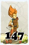 Um personagem do jogo Dofus, Iop-Ar, de nivel 147