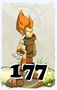 Um personagem do jogo Dofus, Iop-Ar, de nivel 177