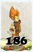 Um personagem do jogo Dofus, Iop-Ar, de nivel 186