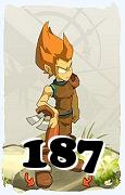 Um personagem do jogo Dofus, Iop-Ar, de nivel 187