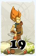 Um personagem do jogo Dofus, Iop-Ar, de nivel 19