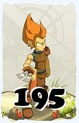 Um personagem do jogo Dofus, Iop-Ar, de nivel 195