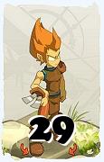 Um personagem do jogo Dofus, Enutrof-Ar, de nivel 29