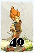 Um personagem do jogo Dofus, Iop-Ar, de nivel 40