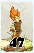 Um personagem do jogo Dofus, Iop-Ar, de nivel 47