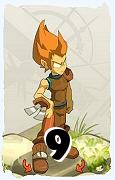 Um personagem do jogo Dofus, Iop-Ar, de nivel 9