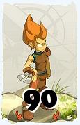 Um personagem do jogo Dofus, Iop-Ar, de nivel 90