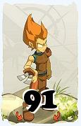 Um personagem do jogo Dofus, Iop-Ar, de nivel 91