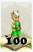 Um personagem do jogo Dofus, Osamodas-Ar, de nivel 100