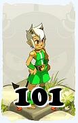 Um personagem do jogo Dofus, Eniripsa-Ar, de nivel 101