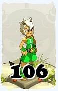 Un personaje del juego Dofus, Xelor-Aire, de nivel 106