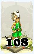 Un personaje del juego Dofus, Osamodas-Aire, de nivel 108