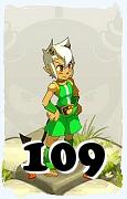 Un personaggio del gioco Dofus, Osamodas-Aria, al livello 109