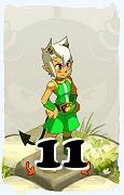 A Dofus character, Sacrier-Air, by level 11