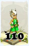 Un personaje del juego Dofus, Aniripsa-Aire, de nivel 110