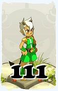 Un personnage du jeu Dofus, Osamodas-Air, au niveau 111