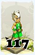 Un personaggio del gioco Dofus, Osamodas-Aria, al livello 117