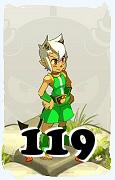 Un personnage du jeu Dofus, Eniripsa-Air, au niveau 119