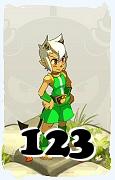 Um personagem do jogo Dofus, Xelor-Ar, de nivel 123