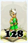 Um personagem do jogo Dofus, Cra-Ar, de nivel 128