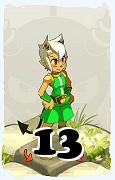 Un personnage du jeu Dofus, Osamodas-Air, au niveau 13