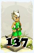 Un personaggio del gioco Dofus, Osamodas-Aria, al livello 137