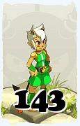 Un personnage du jeu Dofus, Osamodas-Air, au niveau 143