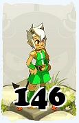 Un personaggio del gioco Dofus, Osamodas-Aria, al livello 146